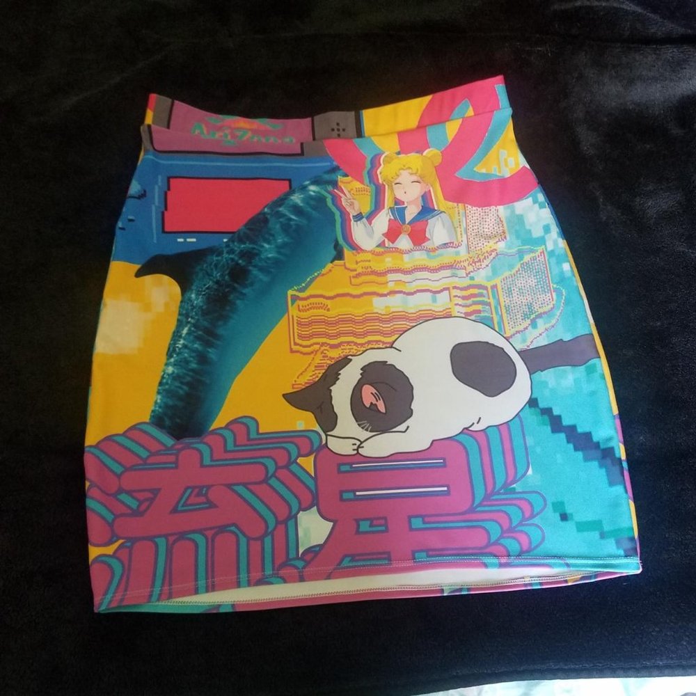 Sailor Moon Vaporwave Skirt